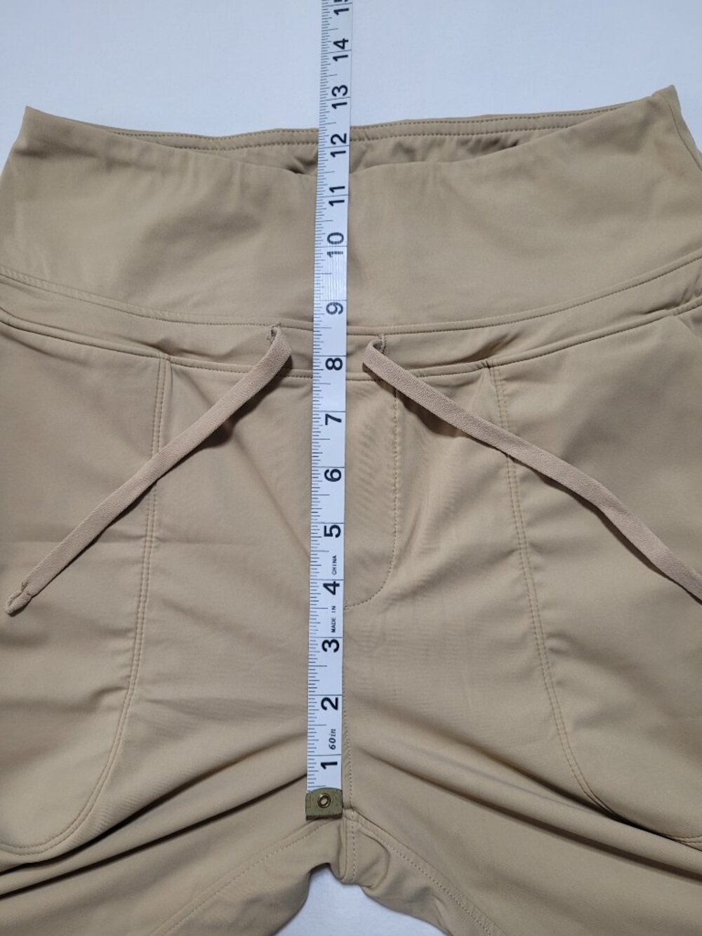 Gradual High Waisted Jogger Pants Tan Khaki Pockets Womens Small Athleisure - Picture 7 of 10